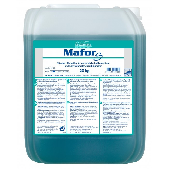 Mafor S Klarspüler, 20 kg Kanister